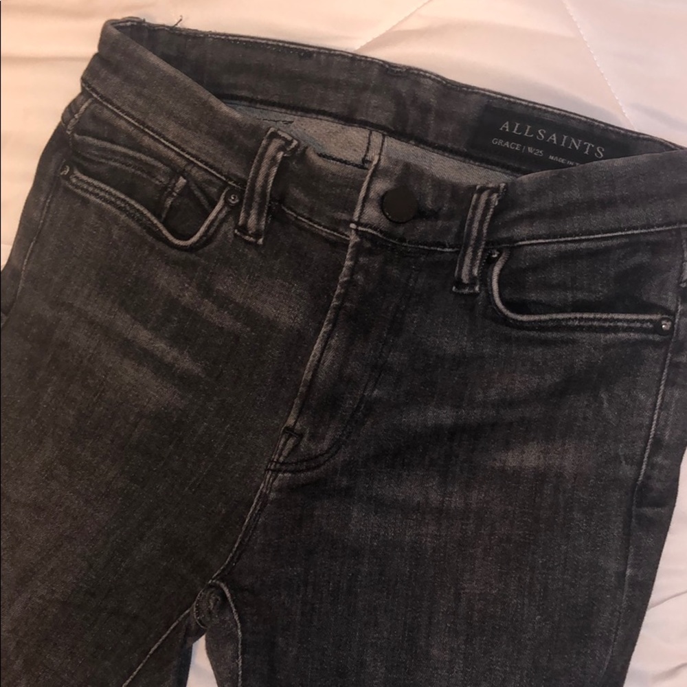 All Saints black/grey skinny Jeans